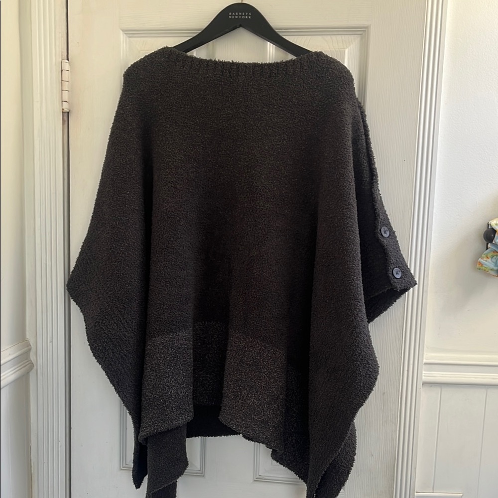 Barefoot Dreams Charcoal Poncho - Picture 3 of 5